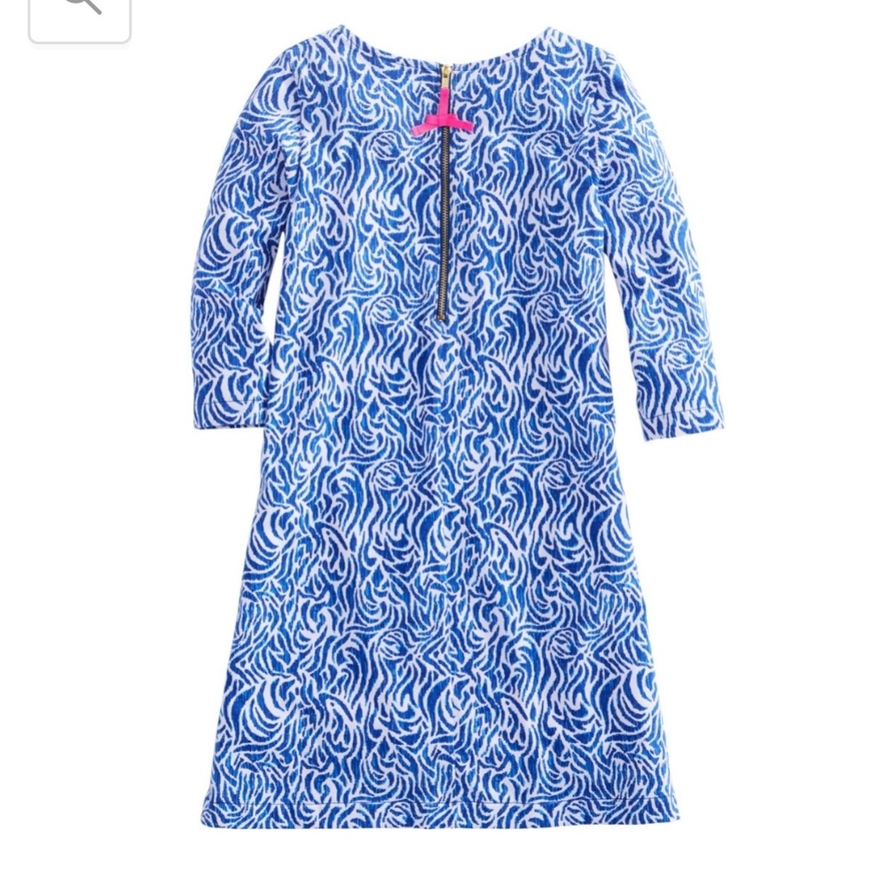 Vineyard Vines Zebra Print 3/4-Sleeve Knit Dress - Picture 4 of 7